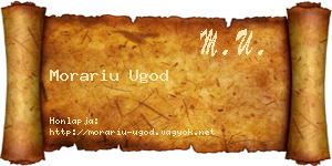 Morariu Ugod névjegykártya